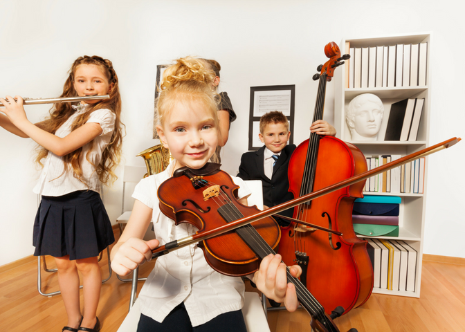 Introducing Children to a Musical Instrument