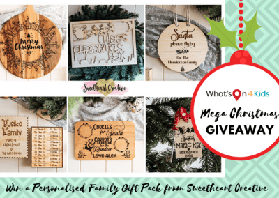 Win a Personalised Christmas Gift Pack from Sweetheart Creative (Ended)