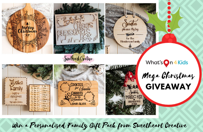 Win a Personalised Christmas Gift Pack from Sweetheart Creative (Ended)