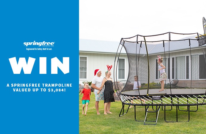 Mega Christmas Giveaway – Win a Springfree Trampoline