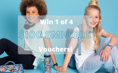 WIN 1 of 4 $100 Smiggle Gift Vouchers!