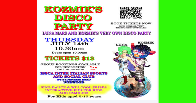 Kozmik show poster Kidspage 768x402