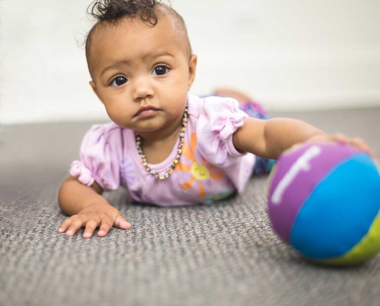 Photo Kindermusik baby girl chimeball Foundations 1300x1048 768x619